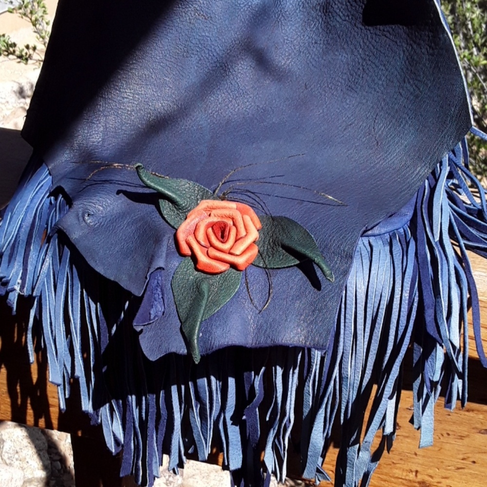 Beautiful fringe satchel handbag